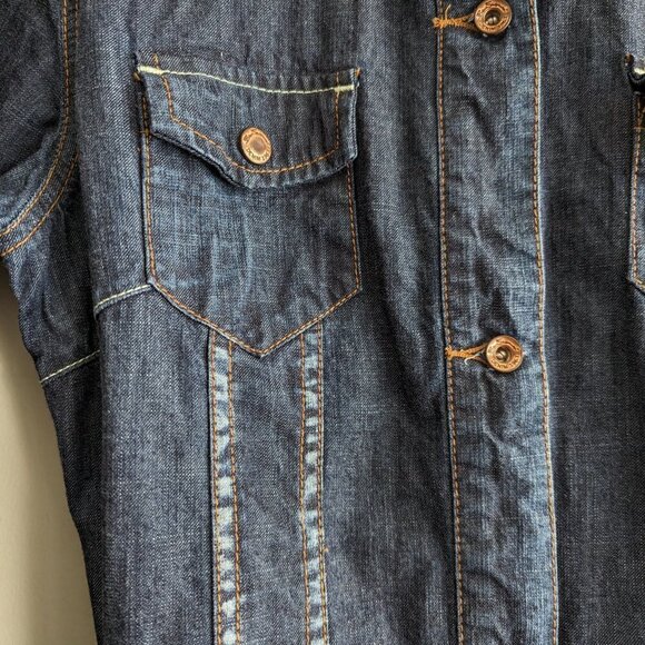 Ben Sherman Y2K Denim Dress with tie belt - Picture 3 of 9